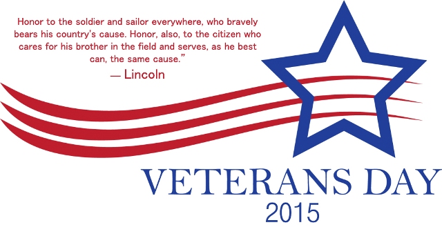  Calendar: Veterans Day Activities, Tues., Nov. 10 – Day at a Glance